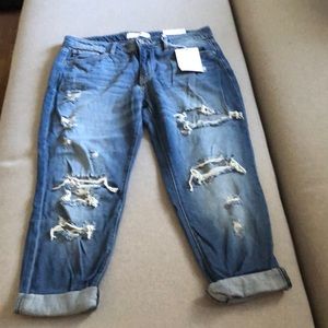 KanCan Distressed Boyfriend Jeans Womens